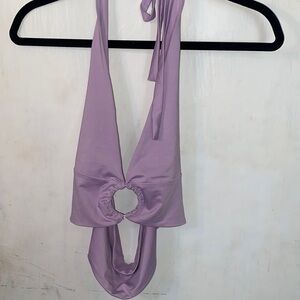Purple summer halter top